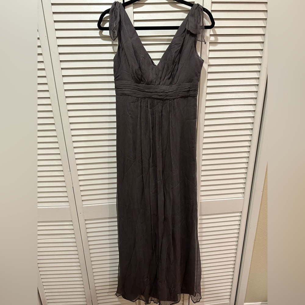 Gray formal maxi dress